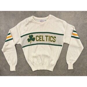 Cliff Engle Vintage 1980's 80’s Boston Celtics Sweater Large Made In USA